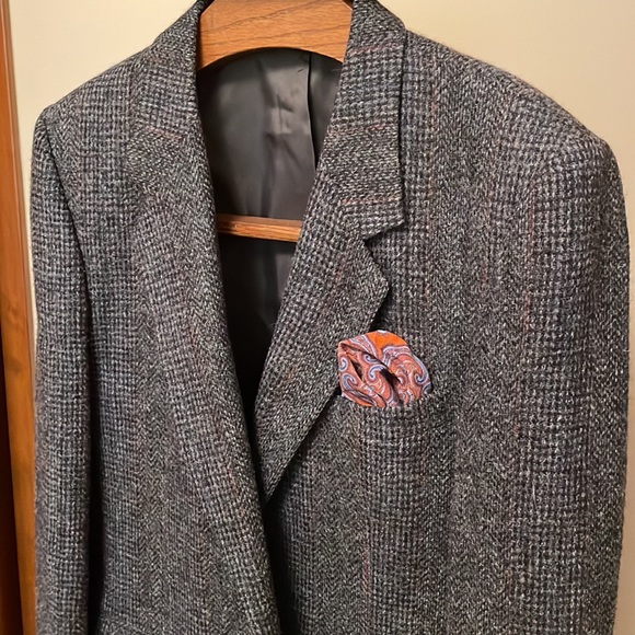 Harris Tweed Vintage sports jacket size 46L 1980s - Picture 3 of 11